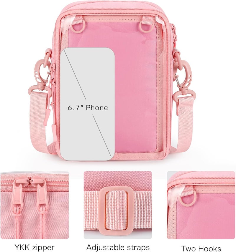 STEAMEDBUN Ita Bag Crossbody Small Pin Display Bag with Insert - Image 5
